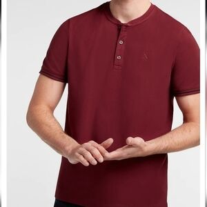 3 Pack Express Solid Tipped Placket Short Sleeve Henley Men's XL